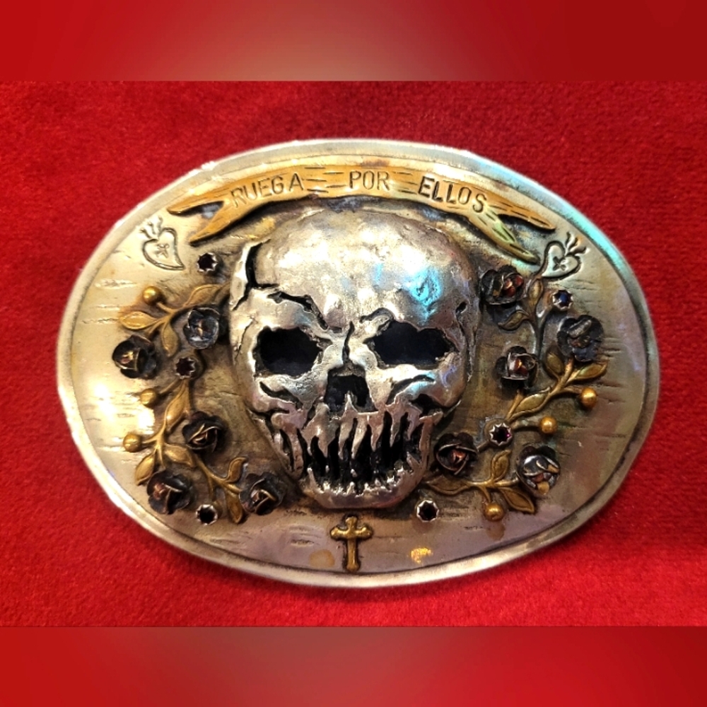 VSA Virgins Saints And Angels belt buckle "Ruega Por Ellos"